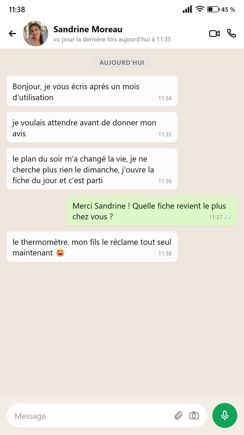 Une maman écrit que le Plan du soir lui évite de chercher le dimanche